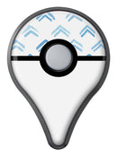 The Blue Upwards Arrow Pattern Pokémon GO Plus Vinyl Protective Decal Skin Kit