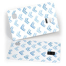 The Blue Upwards Arrow Pattern - Premium Protective Decal Skin-Kit for the Apple Credit Card