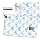 The Blue Upwards Arrow Pattern - Premium Protective Decal Skin-Kit for the Apple Credit Card