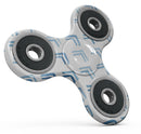 The Blue Upwards Arrow Pattern Full-Body Fidget Spinner Skin-Kit