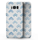 The Blue Upwards Arrow Pattern - Samsung Galaxy S8 Full-Body Skin Kit