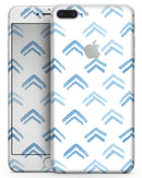 The Blue Upwards Arrow Pattern - Skin-kit for the iPhone 8 or 8 Plus