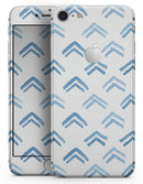 The Blue Upwards Arrow Pattern - Skin-kit for the iPhone 8 or 8 Plus