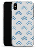 The Blue Upwards Arrow Pattern - iPhone X Clipit Case