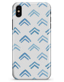 The Blue Upwards Arrow Pattern - iPhone X Clipit Case