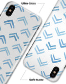The Blue Upwards Arrow Pattern - iPhone X Clipit Case