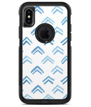 The Blue Upwards Arrow Pattern - iPhone X OtterBox Case & Skin Kits