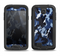 The Blue Vector Camo Samsung Galaxy S4 LifeProof Nuud Case Skin Set