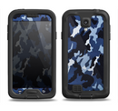 The Blue Vector Camo Samsung Galaxy S4 LifeProof Fre Case Skin Set