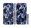 The Blue Vector Camo Sectioned Skin Series for the Apple iPhone 6s Plus