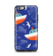 The Blue Vector Fish and Boat Pattern Apple iPhone 6 Plus Otterbox Symmetry Case Skin Set