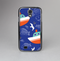 The Blue Vector Fish and Boat Pattern Skin-Sert Case for the Samsung Galaxy S4