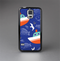 The Blue Vector Fish and Boat Pattern Skin-Sert Case for the Samsung Galaxy S5