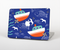 The Blue Vector Fish and Boat Pattern Skin Set for the Apple MacBook Pro 15" with Retina Display