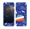 The Blue Vector Fish and Boat Pattern Skin for the Apple iPhone 5s