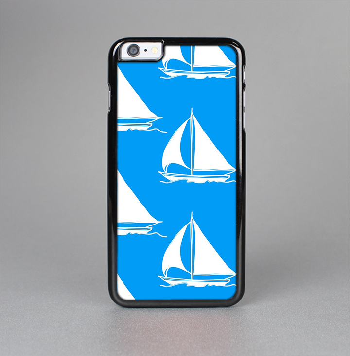 The Blue Vector Sailboats Skin-Sert Case for the Apple iPhone 6 Plus