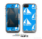 The Blue Vector Sailboats Skin for the Apple iPhone 5c LifeProof Case