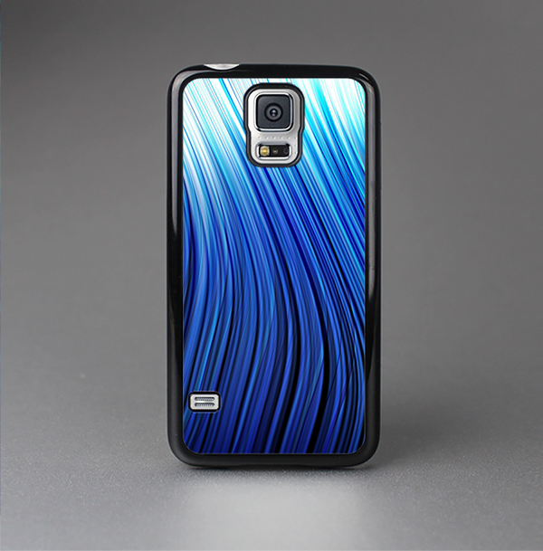 The Blue Vector Swirly HD Strands Skin-Sert Case for the Samsung Galaxy S5