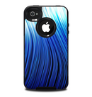 The Blue Vector Swirly HD Strands Skin for the iPhone 4-4s OtterBox Commuter Case