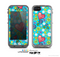 The Blue Vintage Vector Heart Buttons Skin for the Apple iPhone 5c LifeProof Case