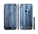 The Blue Washed WoodGrain Sectioned Skin Series for the Apple iPhone 6s Plus