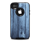The Blue Washed WoodGrain Skin for the iPhone 4-4s OtterBox Commuter Case