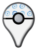 The Blue WaterColor BullsEye Pattern Pokémon GO Plus Vinyl Protective Decal Skin Kit