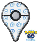The Blue WaterColor BullsEye Pattern Pokémon GO Plus Vinyl Protective Decal Skin Kit
