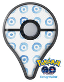 The Blue WaterColor BullsEye Pattern Pokémon GO Plus Vinyl Protective Decal Skin Kit