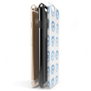 The Blue WaterColor BullsEye Pattern iPhone 6/6s or 6/6s Plus 2-Piece Hybrid INK-Fuzed Case