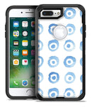 The Blue WaterColor BullsEye Pattern - iPhone 7 Plus/8 Plus OtterBox Case & Skin Kits