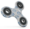 The Blue WaterColor BullsEye Pattern Full-Body Fidget Spinner Skin-Kit