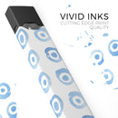The Blue WaterColor BullsEye Pattern - Premium Decal Protective Skin-Wrap Sticker compatible with the Juul Labs vaping device