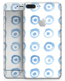 The Blue WaterColor BullsEye Pattern - Skin-kit for the iPhone 8 or 8 Plus