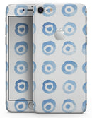 The Blue WaterColor BullsEye Pattern - Skin-kit for the iPhone 8 or 8 Plus