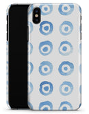 The Blue WaterColor BullsEye Pattern - iPhone X Clipit Case