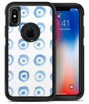 The Blue WaterColor BullsEye Pattern - iPhone X OtterBox Case & Skin Kits