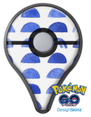 The Blue WaterColor Hemishpheres  Pokémon GO Plus Vinyl Protective Decal Skin Kit