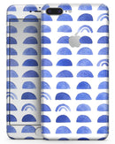 The Blue WaterColor Hemishpheres  - Skin-kit for the iPhone 8 or 8 Plus