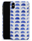 The Blue WaterColor Hemishpheres  - iPhone X Clipit Case