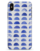 The Blue WaterColor Hemishpheres  - iPhone X Clipit Case