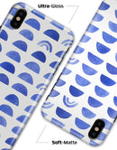 The Blue WaterColor Hemishpheres  - iPhone X Clipit Case