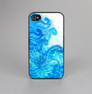 The Blue Water Color Flowers Skin-Sert for the Apple iPhone 4-4s Skin-Sert Case