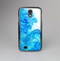 The Blue Water Color Flowers Skin-Sert Case for the Samsung Galaxy S4