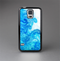 The Blue Water Color Flowers Skin-Sert Case for the Samsung Galaxy S5