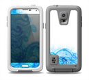 The Blue Water Color Flowers Skin for the Samsung Galaxy S5 frē LifeProof Case
