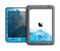 The Blue Water Color Flowers Apple iPad Mini LifeProof Nuud Case Skin Set