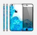 The Blue Water Color Flowers Skin for the Apple iPhone 6