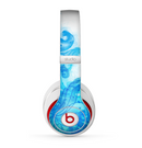 The Blue Water Color Flowers Skin for the Beats by Dre Studio (2013+ Version) Headphones