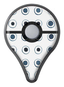 The Blue Watercolor Circle Polka Dots Pokémon GO Plus Vinyl Protective Decal Skin Kit